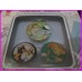 DISNEY Happines Moment 3 PIN BOX SET JAPAN Snow White Alice Bambi Spille